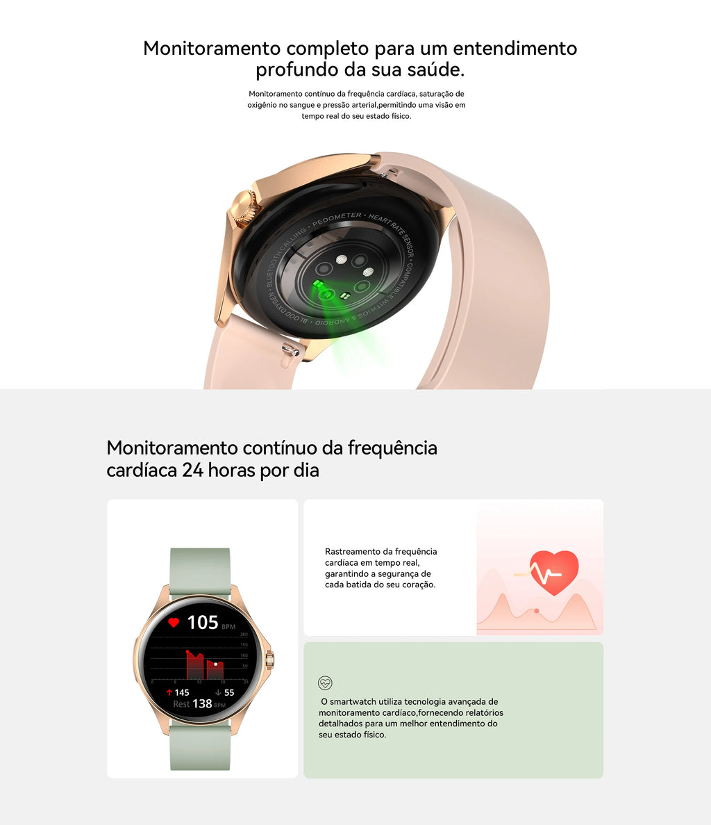 Free Envío Mujeres Señora Regalo Deporte Fitness Reloj Heart Frecuencia Monitor Waterproof Smart