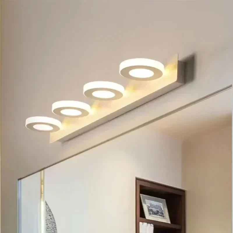 Minimalist Mirror Headlight Acrylic 360 ° Rotating Lamp Head Wall Lamp Modern Corridor Bathroom Makeup Bedside Bedroom Lighting
