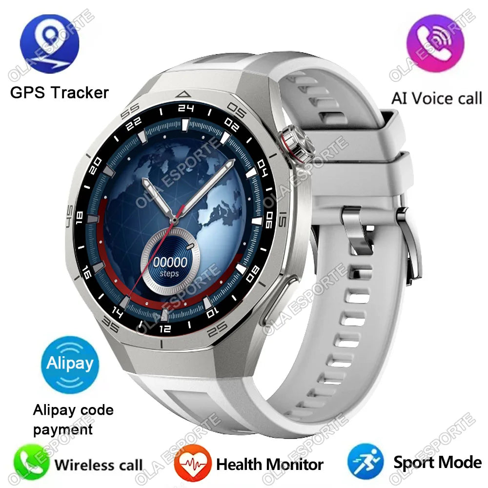 2026 New Smart Watch Men Watch 5 Pro 1.52 AMOLED Screen Bluetooth Call GPS Tracker NFC Heart Rate Dynamic Lsland SmartWatch Hw12