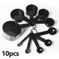10Pcs Multipurpose Measuring Cups and Spoons Set Accurate for Kitchen Baking Flour Sugar Seasoning Dry and Liquid Ingredients