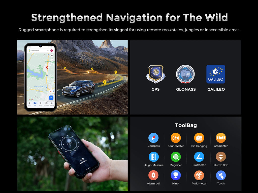 FOSSiBOT F102 Rugged Smartphone 16500mAh 20GB+256GB Android 13 Cell Phone 120HZ 6.58 FHD+IPS Display  Helio G99 Mobile Phone NFC