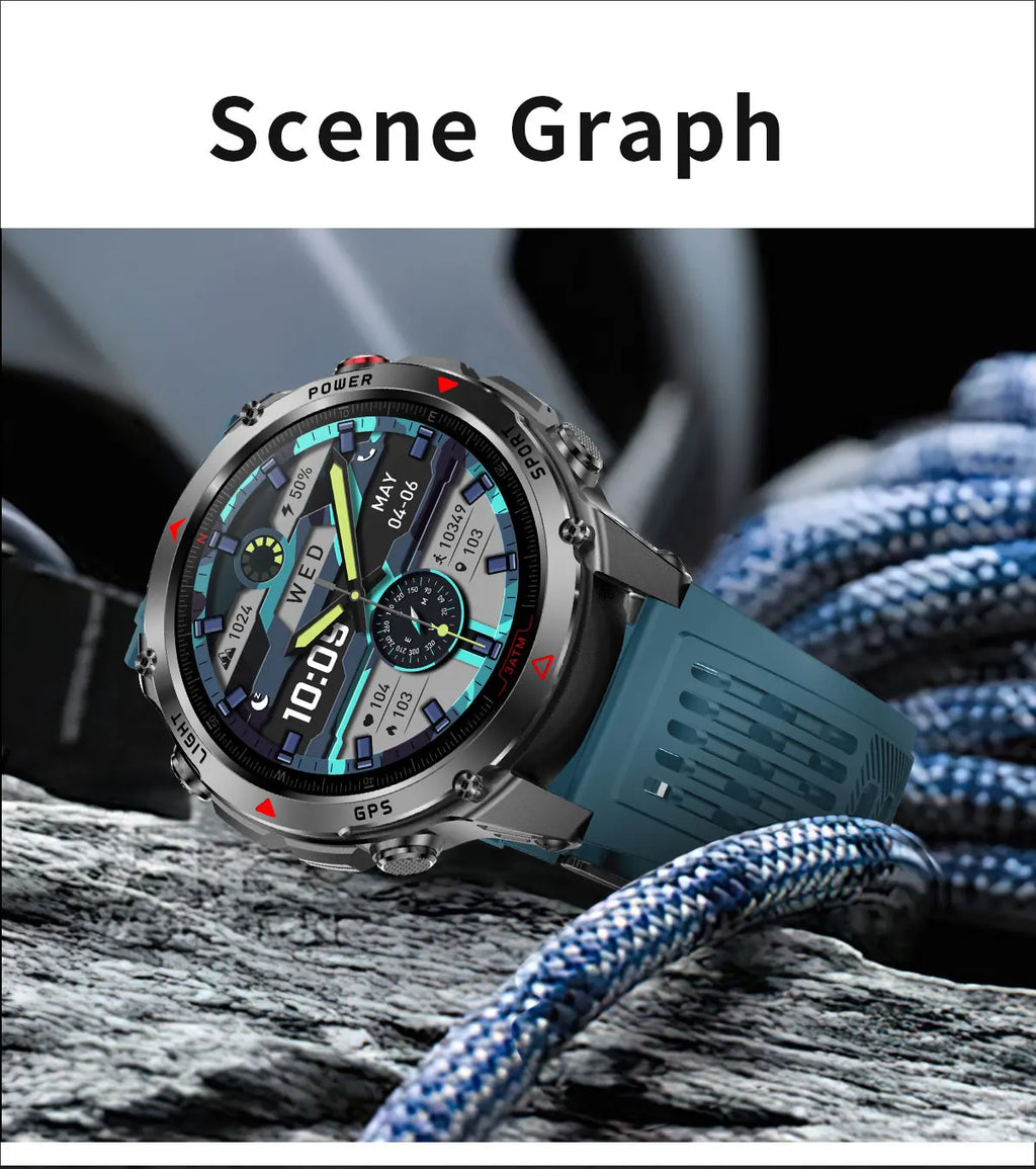 T-Rex 3 Pro Military Grade AGPS Smart Watch 10ATM Waterproof Dual-band GNSS Compass Altimeter AMOLED Swim Sports Smart Watch Men