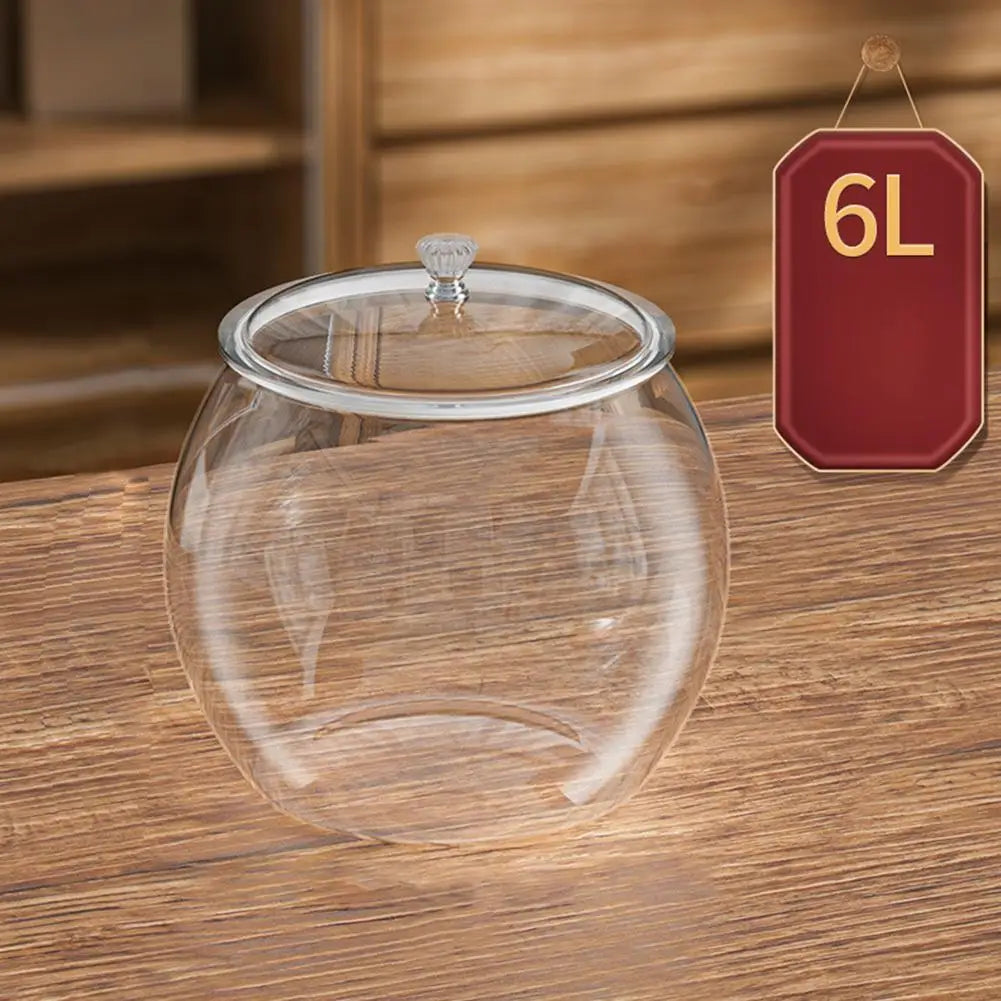 1pc Flour Grains Candy & Cookie Jar Hard and Smooth Plastic Pot with Lids Clear Airtight Food Storage Canister