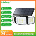 Top Brand Powerful 6000mah Outdoor Solar Lights With 3 Modes Two Motion Sensors Bright Light Wall Lamp For Garden Yard Garage