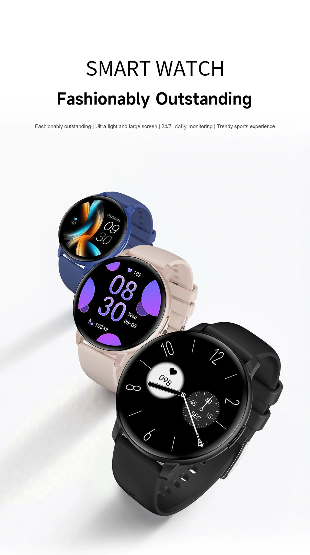 LIGE Fitness Smartwatch Voice Assistant 2026 Heart Rate Monitor Bluetooth Call IP67 Waterproof New Sports Tracker Smart Watches