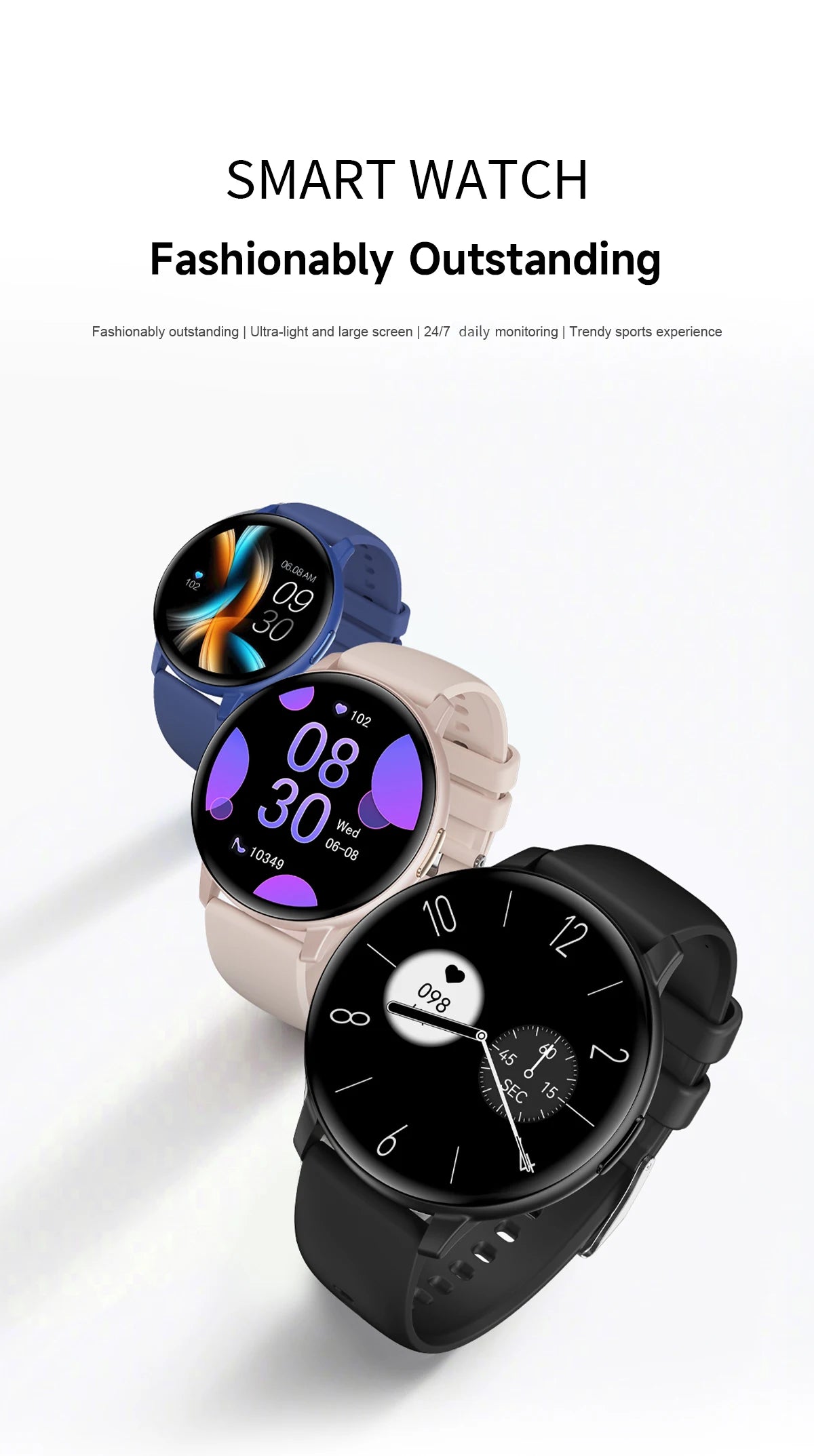 LIGE Fitness Smartwatch Voice Assistant 2026 Heart Rate Monitor Bluetooth Call IP67 Waterproof New Sports Tracker Smart Watches