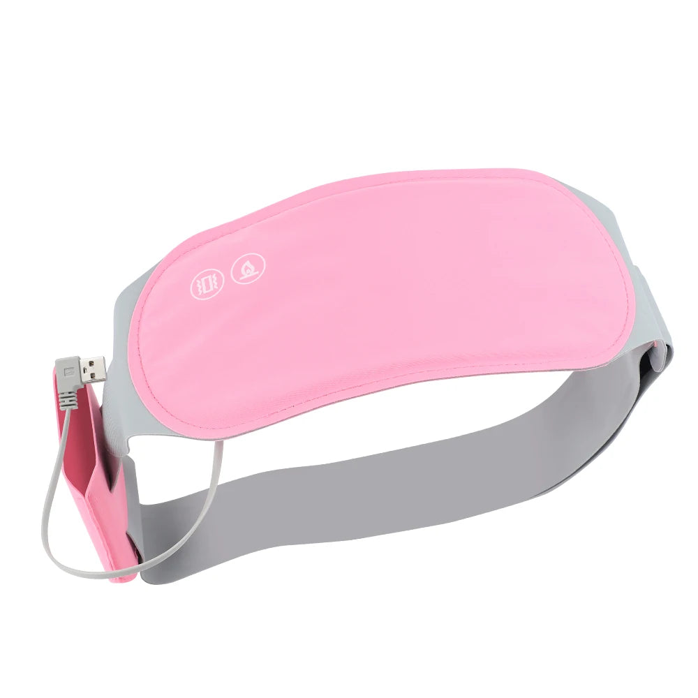 Eelctric Period Cramp Massager Vibrator Heating Pad For Menstrual Warm Uterus Belt Waist Back Massager Women Gift