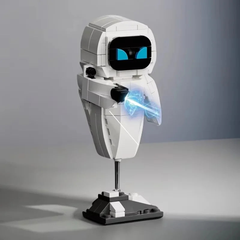 Wall.E Eve Small Particle Robot Assembly Model Kit Action Figure Boy Educational Toy Buildable Collectible No Special Effects