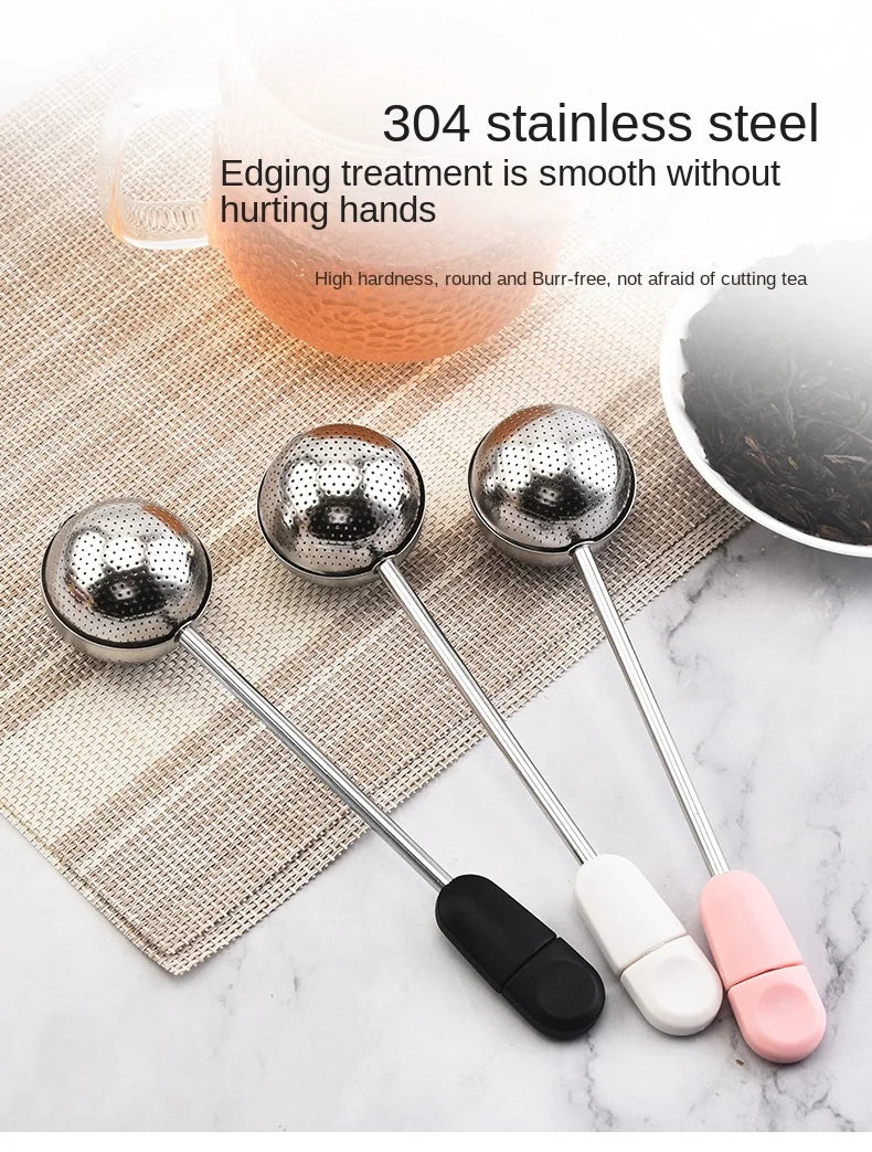 304 stainless steel tea leak creative rotating spherical tea filter tea filter tea set accessories