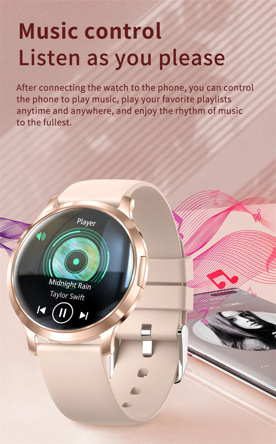 LIGE 2025 Ultra-thin AMOLED Screen Smart Watch Women Sport Fitness Bracelet Custom Watch Face Bluetooth Call Luxury Smartwatch