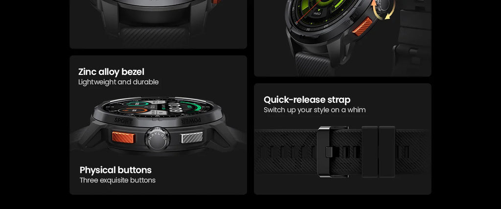 HAYLOU Solar Ultra GPS Smart Watch 1.6” AMOLED Display 60Hz Refresh Rate Bluetooth Calls 5ATM Water Resistance Sports Smartwatc