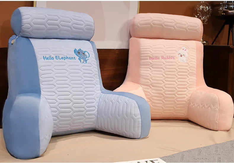 Summer Ice Shreds Pillow Panda Increase in Height Lumbar Support Detachable Washable Cushion Student Dormitories Bed Backrest