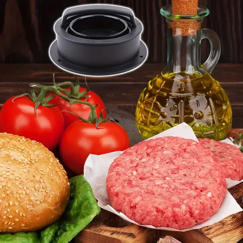 Burger Press Mold & Patty Press Maker -3 in 1 stuffed hamburger patty maker Perfect for Beef,Chicken Patties-Kitchen Press Tool