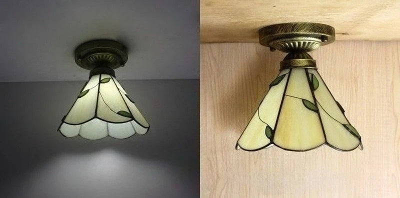 Tiffany Small Living Room Warm Bedroom Ceiling Lamp Modern Simple Living Room Lamps Creative Color Dining Room Lights