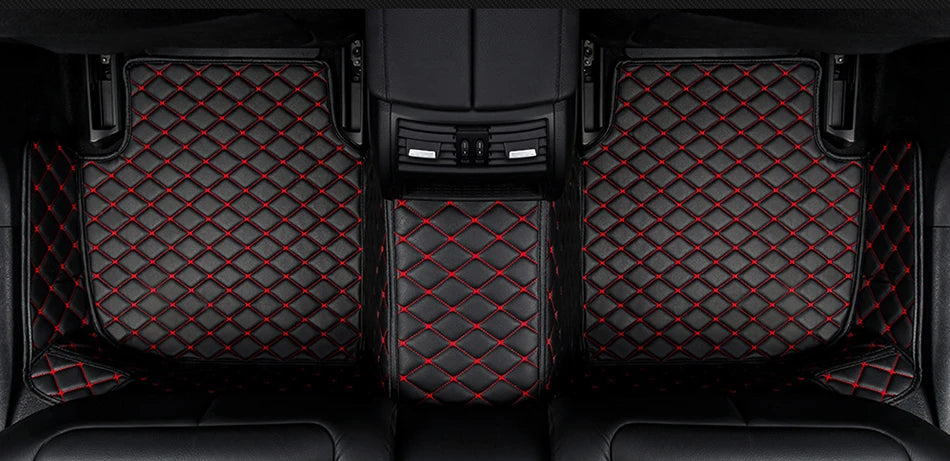 CUWEUSANG Custom Car Floor Mats For Peugeot 2008 2013-2023 Auto Carpets Foot Coche Accessorie