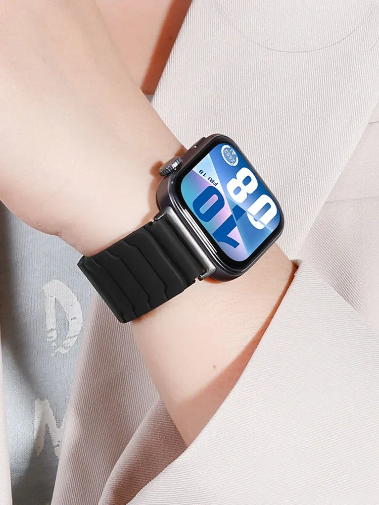 Magnetic Silicone Strap For Huawei Watch Fit 5/4/3 Sports Comfortable Replacement Wristband Huawei Watch Fit 4-5 Pro Accessories