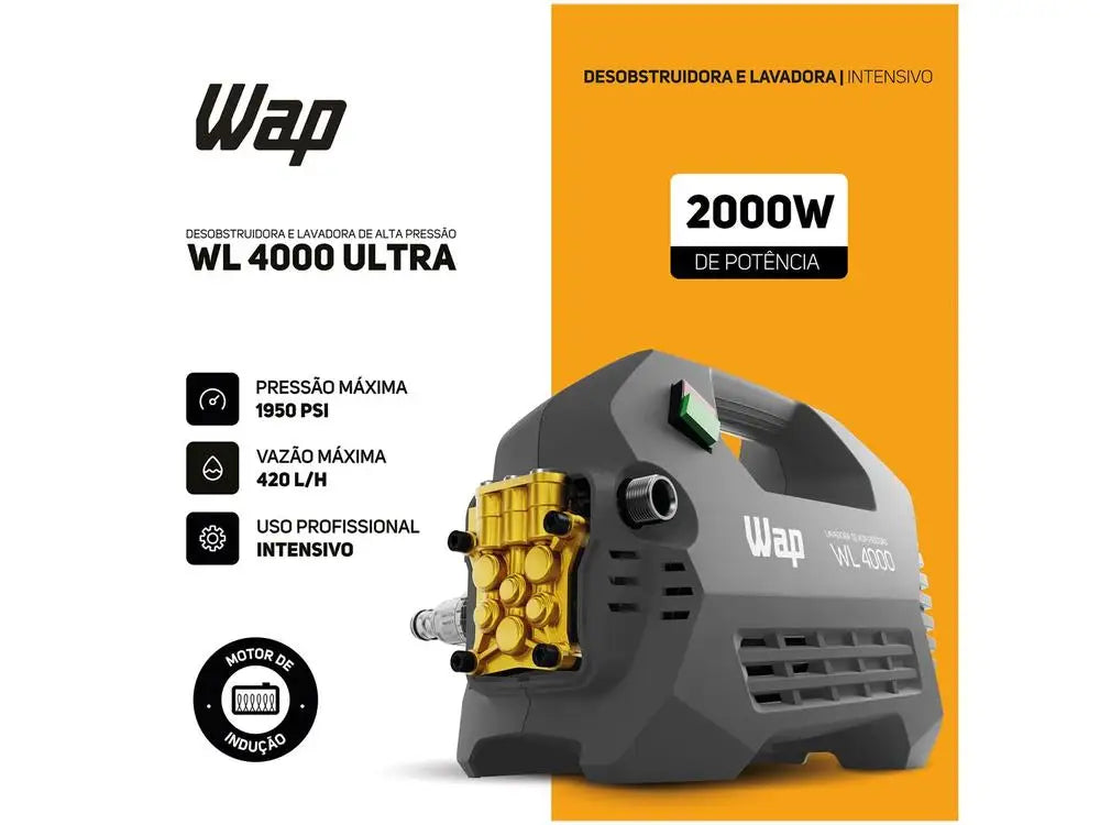 Professional High-Pressure Washer Wap Ultra WL4000 - 220V