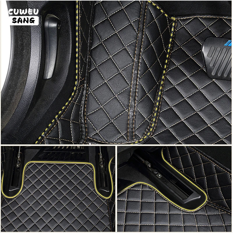 CUWEUSANG Custom Car Floor Mats For VW Touareg Auto Carpets Foot Coche Accessorie