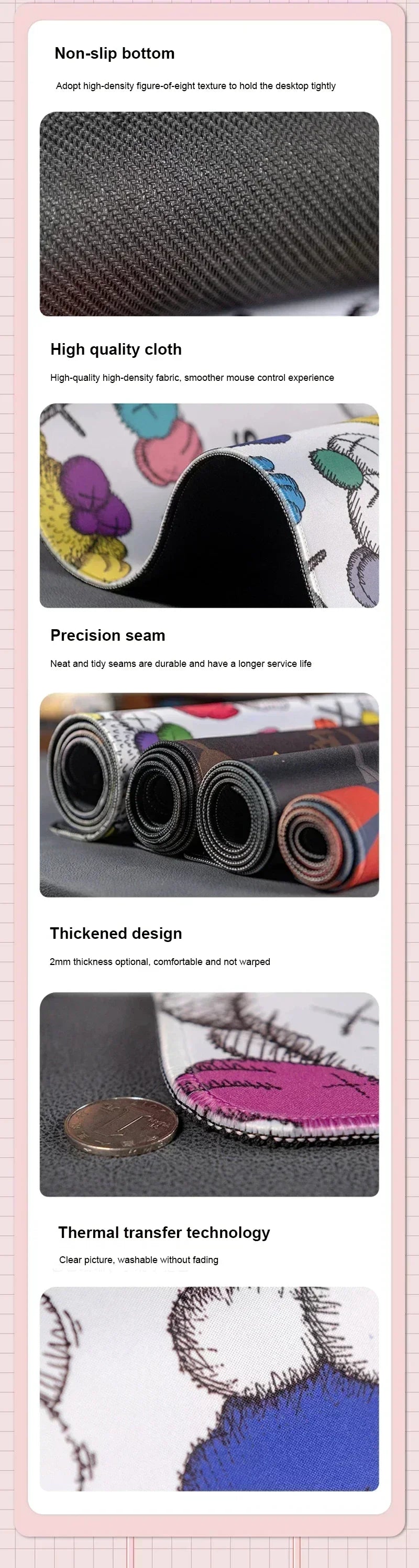 Mouse Pad XXL Kawaii Girl Fern Frieren At The Funeral Mausepad Large Laptop Gaming PC Accessories MousePad Rubber Anime Desk Mat