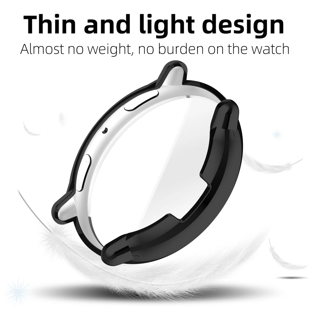 Case for Amazfit Active 2 Screen Protector Case Soft TPU All-Around Protective Bumper Cover Shell for Active2 Accessories