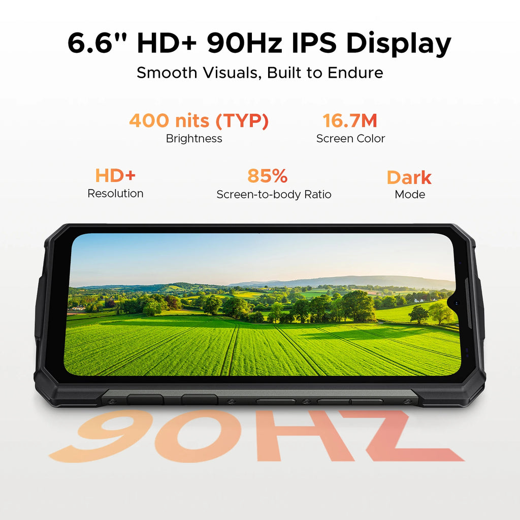 DOOGEE Fire 7 5G Rugged Phone Android 15 Gemini AI 13000mAh Battery 6.6'' Screen Dimensity 6300 64MP Camera  Smartphone NFC