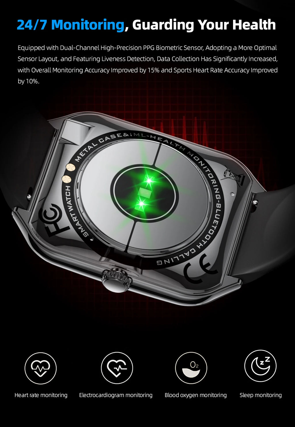 New Ultra Thin Smart Watch Men 1.96" AMOLED 360*360 HD Pixel Display Always Show Time Call Reminder Smartwatch For Android IOS