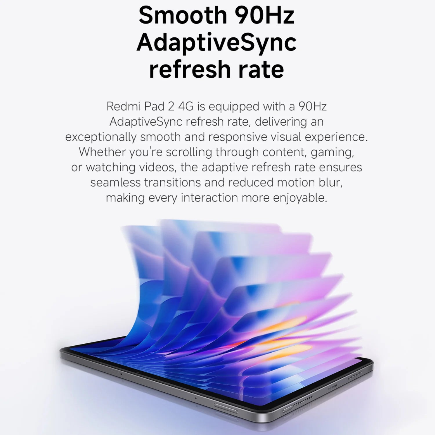 Xiaomi Redmi Pad 2 4G 4+128GB Global Version Tablet MediaTek Helio G100-Ultra 11" 90Hz 2.5K EyeCare Display 9000mAh 18W Charging