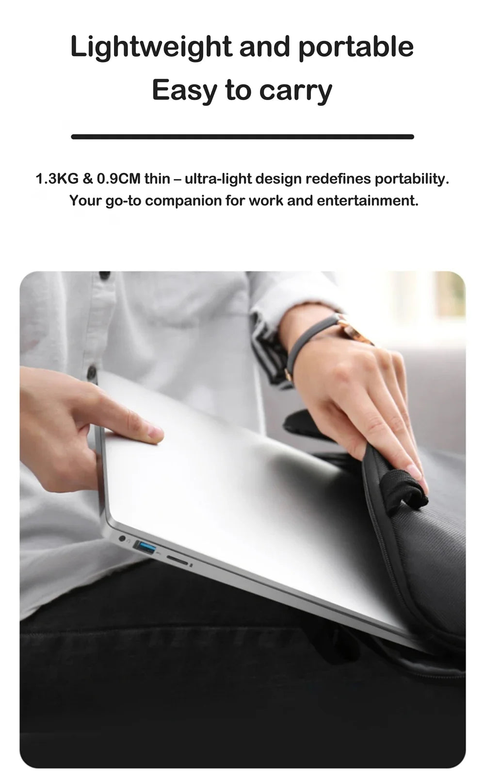 Intel 6500Y Slim Durable Laptop Stable Running For Daily Work And Entertainment 15.6 Inch Notebook