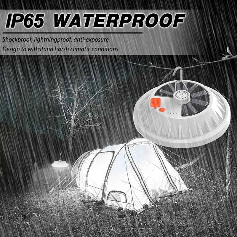 Portable Camping Light Power Bank LED Camping Lanterns With Remote Control Waterproof Outdoor Tent Light Rechargeable Flashlight