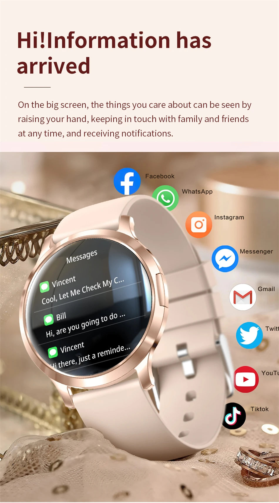 LIGE 2025 Ultra-thin AMOLED Screen Smart Watch Women Sport Fitness Bracelet Custom Watch Face Bluetooth Call Luxury Smartwatch