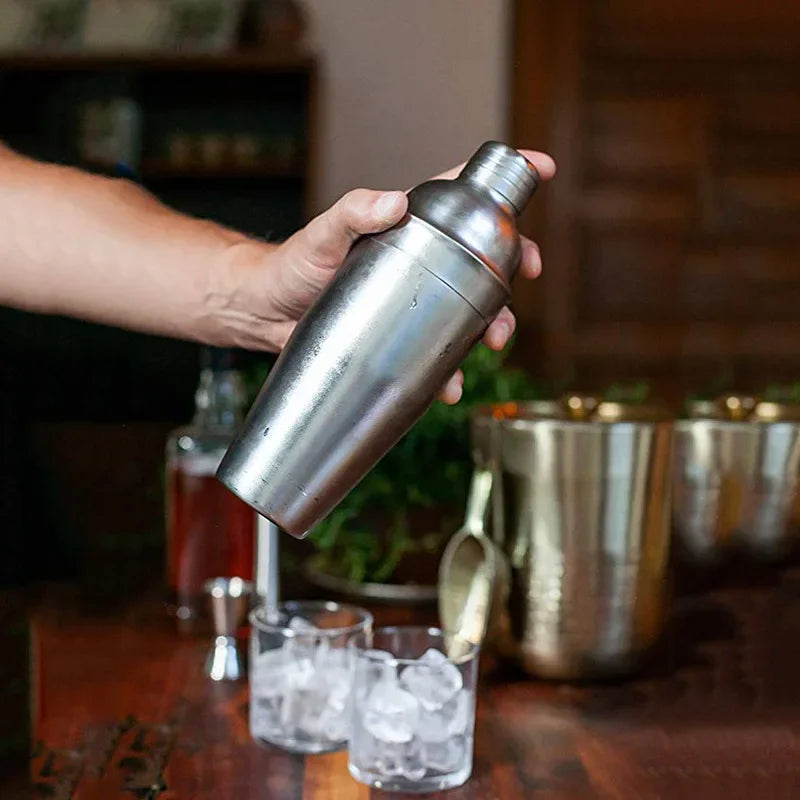 6/9pcs Stainless Steel Cocktail Shaker Bartending Tools Bartender Kit Martini Sharker Drink Mixer Set With Storage Bag