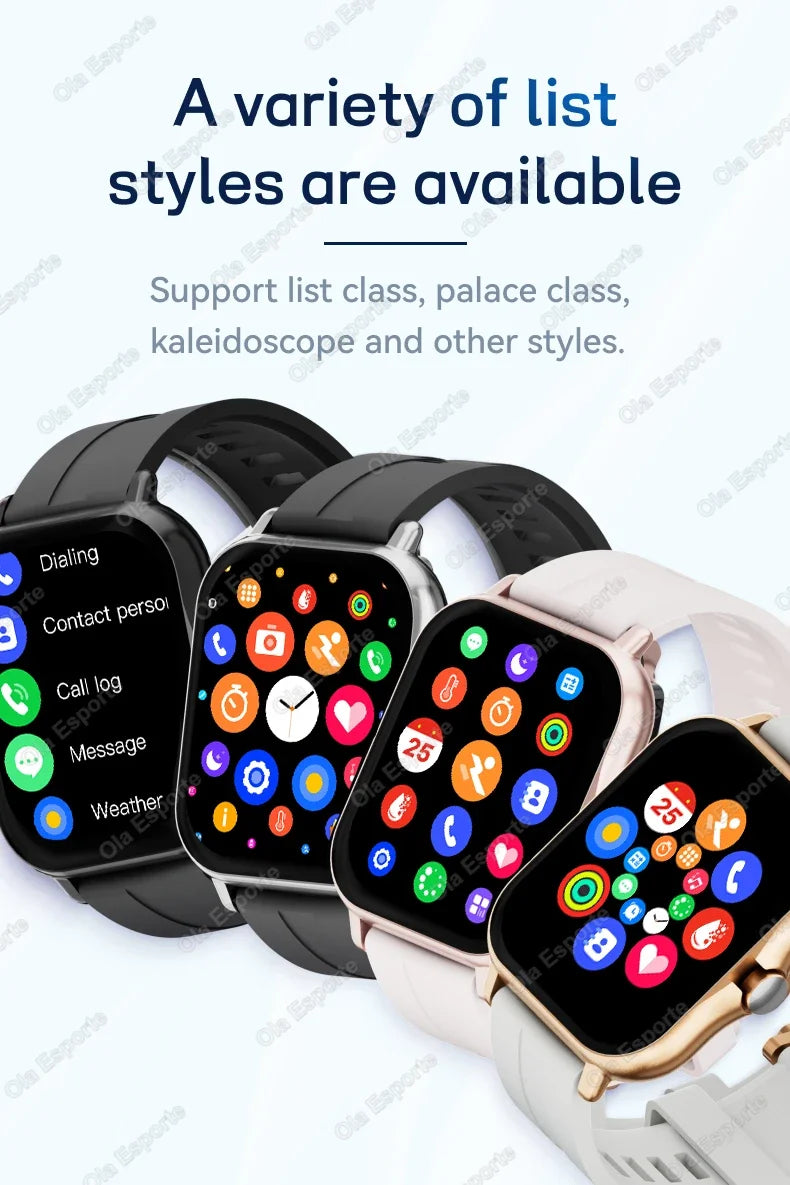 2025New Upgrad Smart Watch For Men Women 1.83Inch Full Touch Display BT Call Sports Monitoring SmartWatch For Android&IOS Phone