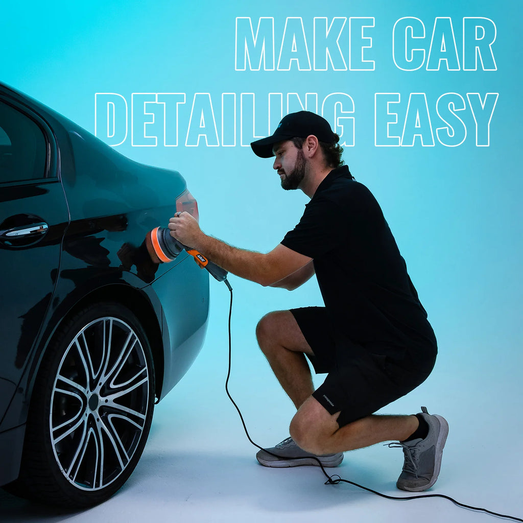 AUTIWOZ W01 630W Dual Action Car Polisher 125mm/5" Random Orbital Buffer 6 Speed DA Polishing Machine Waxing Kit For Auto Paint