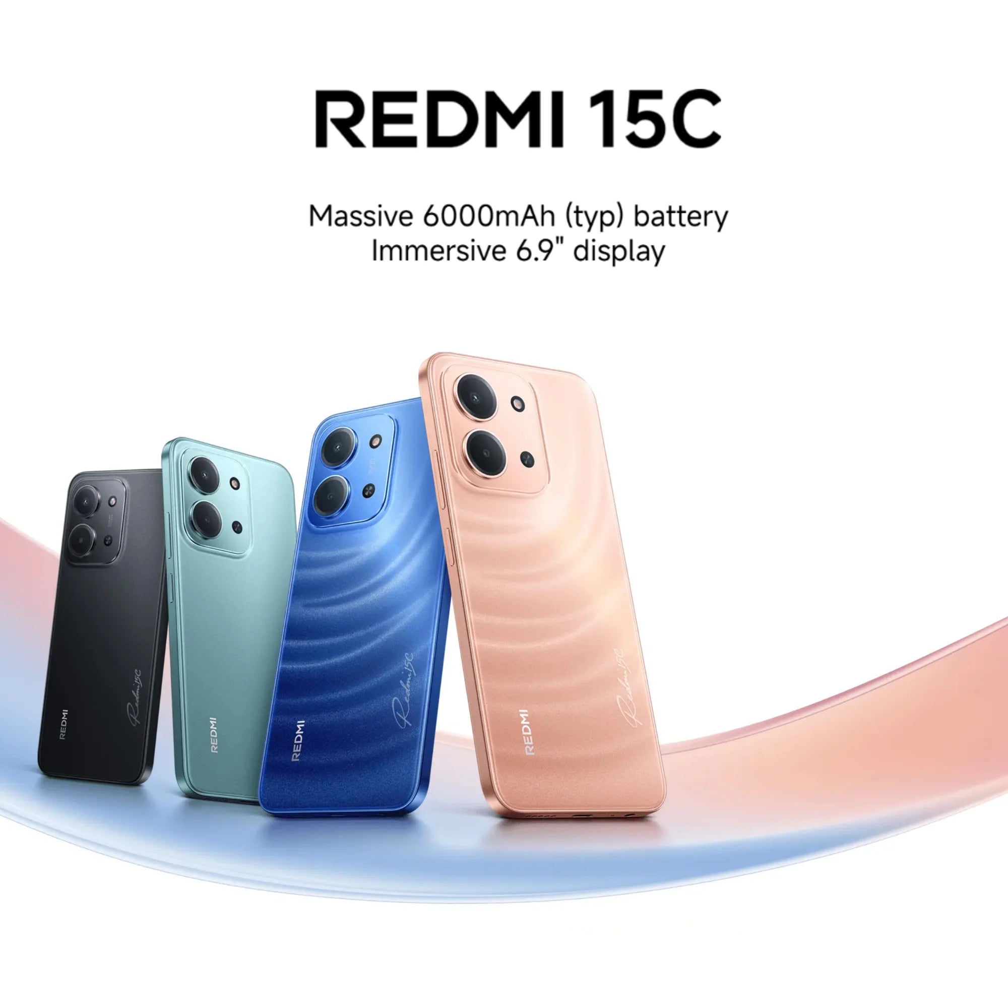 Xiaomi Redmi 15C 4G 4+256GB 6.9“ 120Hz Display MediaTek Helio G81-Ultra Processor 50MP Camera 6000mAh 33W Side fingerprint NFC