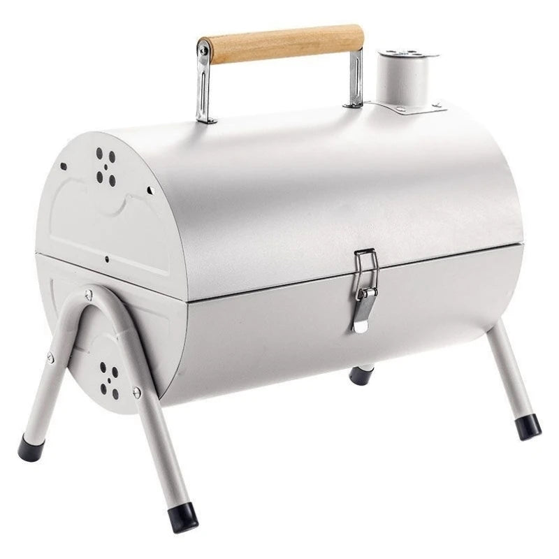 Portable Camping Barbecue Grill Multi-Function Charcoal Barbecue Double-Sided Chimney Home Outdoor Stove Meat Cooking Tool