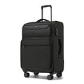 British Traveller - Suitcase Adjustable Handle, 4 Spinner Wheels, Lightweight, TSA Lock - Recycled Polyester Luggage （S/M/L)