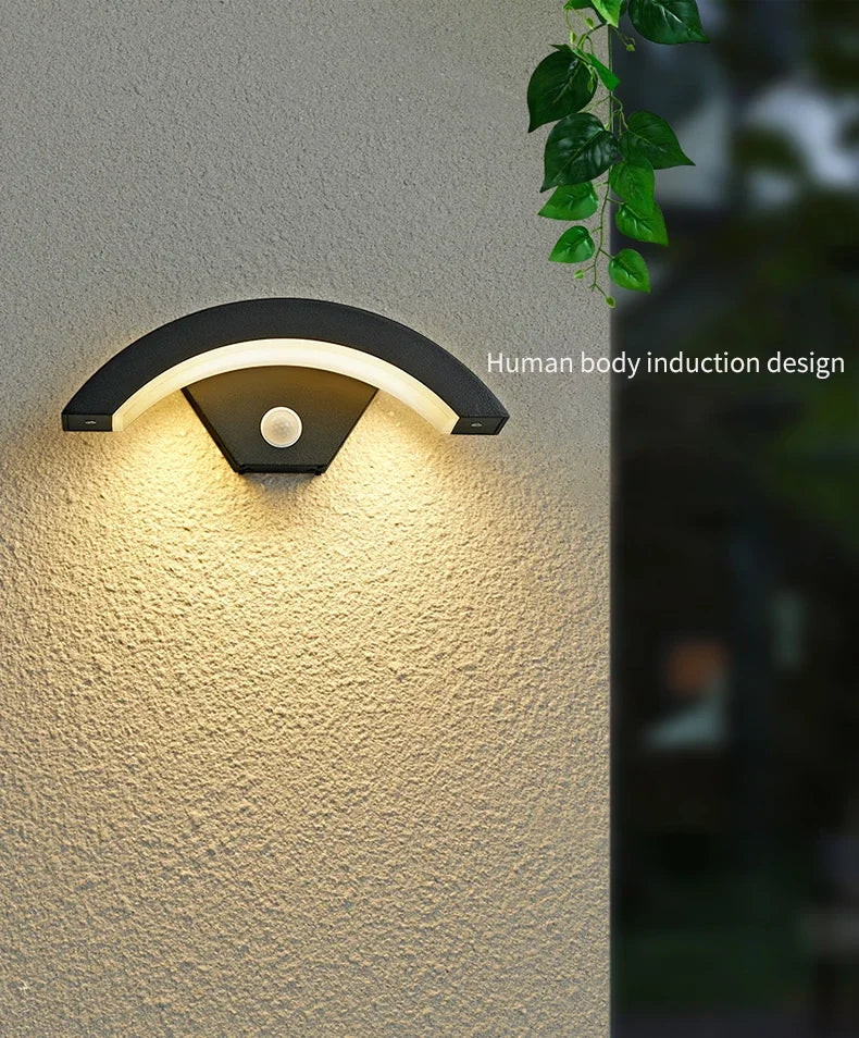 Motion Sensor Outdoor Light LED Exterior Motion Porch Light Modern Outdoor Wall lamp IP65 Waterproof 3000K for House Garage