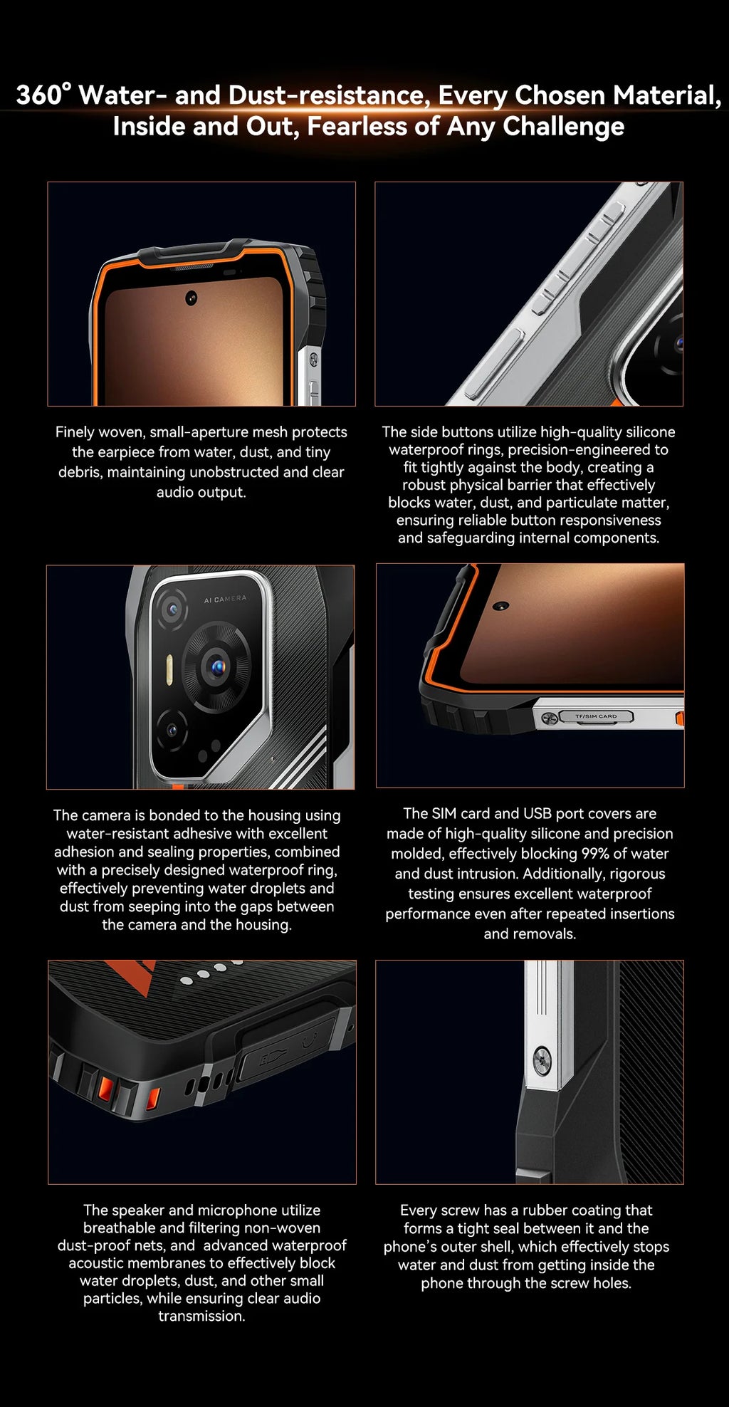 OSCAL PILOT 3 5G AI Rugged Smartphone, MTK Dimensity 6300, 6.78" FHD 2.4K Display 120Hz, 36(12+24) GB RAM 256GB/2TB ROM, 7500Amh