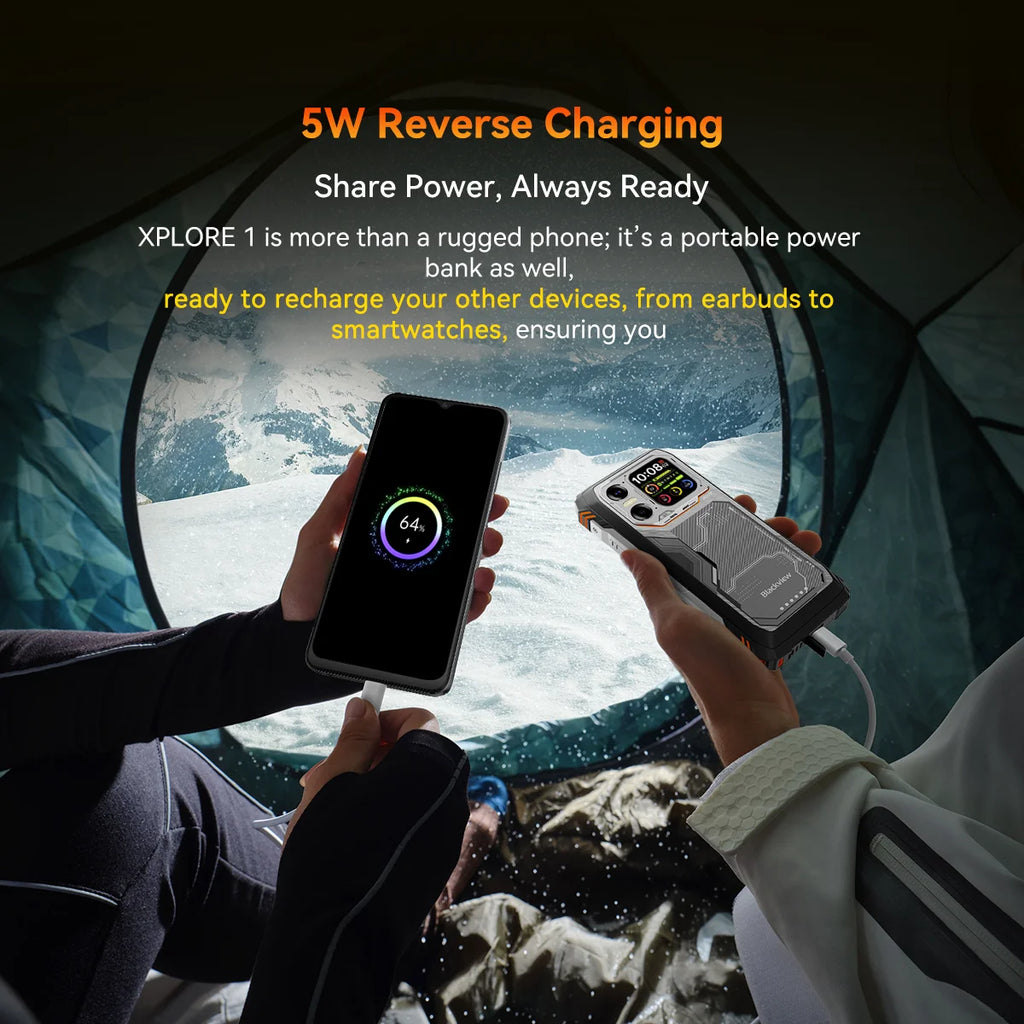 [Ship From UK]Blackview 48GB + 512GB Smartphone 20000mAh 55W [XPLORE 1] 6.78'' 2.4K + 2.01'' Dual Display 5G Rugged Mobile Phone