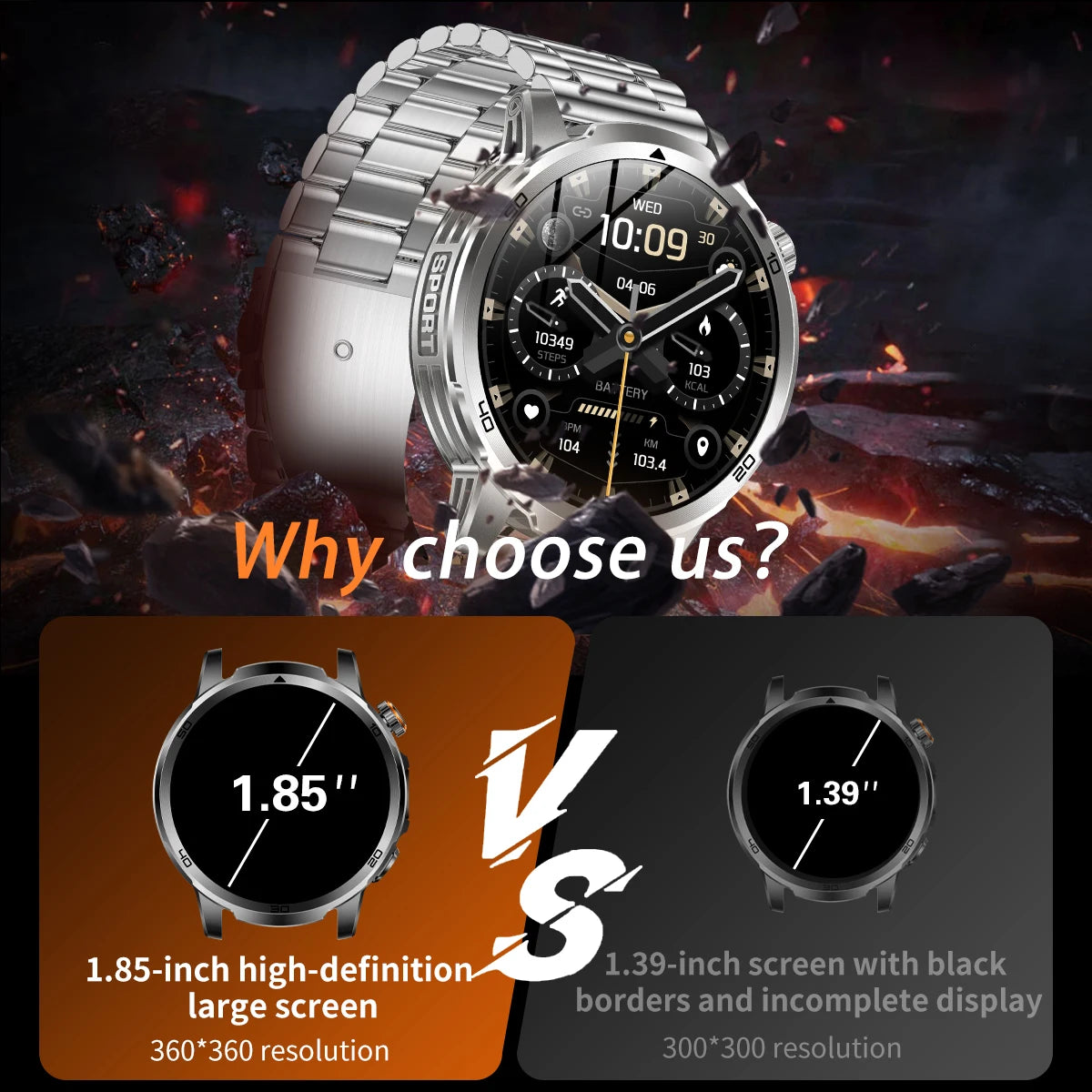 2026 Military T-Rex 3 Smart Watch Fitness Clock Men 466*466 AMOLED Screen 1000mAh Battery Flashlight Call Waterproof Smartwatchs