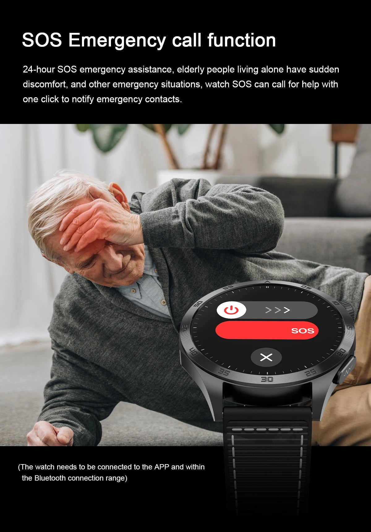 For iOS Android New Health Measurement SmartWatch Men Blood Oxygen Uric Acid ECG+PPG Body Blood Pressure HD Bluetooth Call Watch
