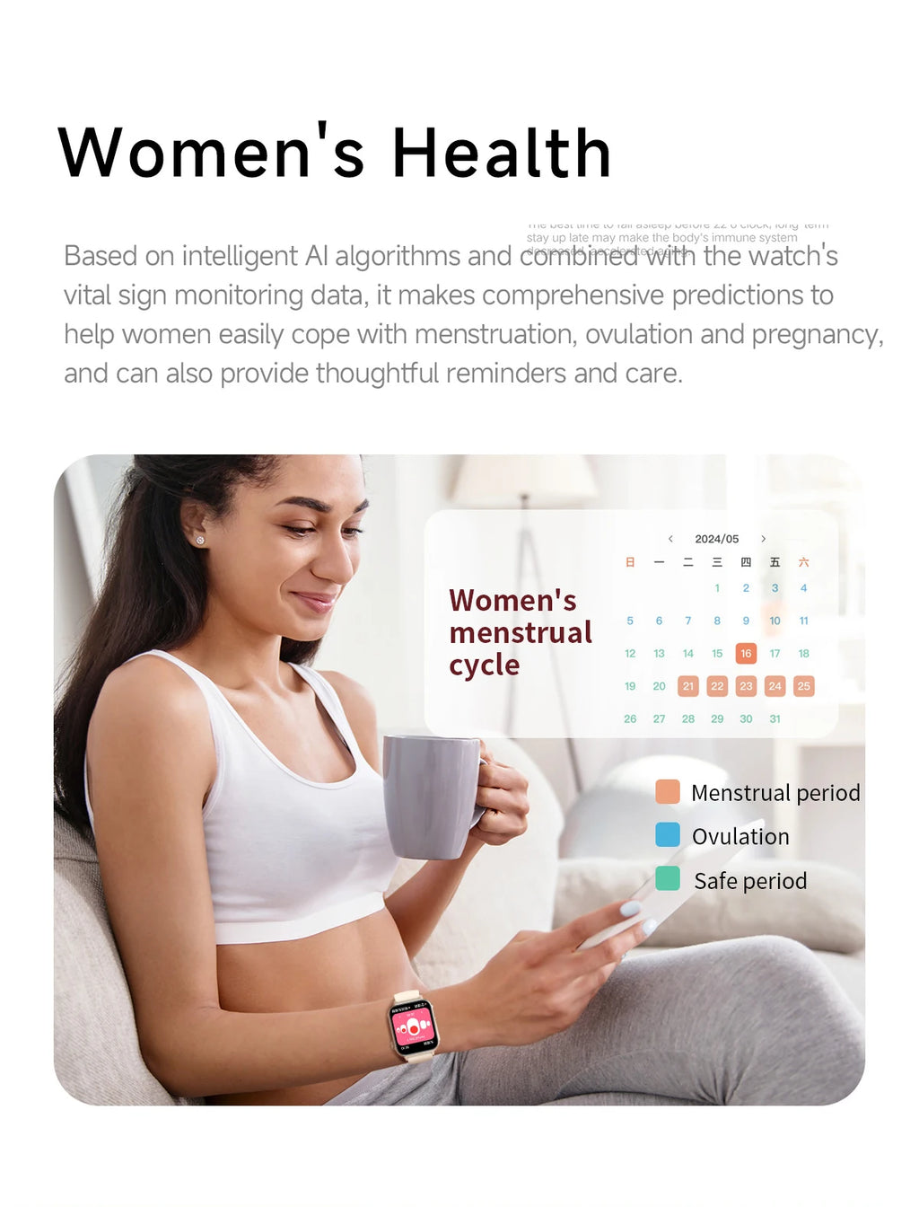 COLMI P80 Type-c Smartwatch Men Women Health Manager Bluetooth Call IP67 Waterproof Flashlight Smart Watch For Xiaomi iOS Phone