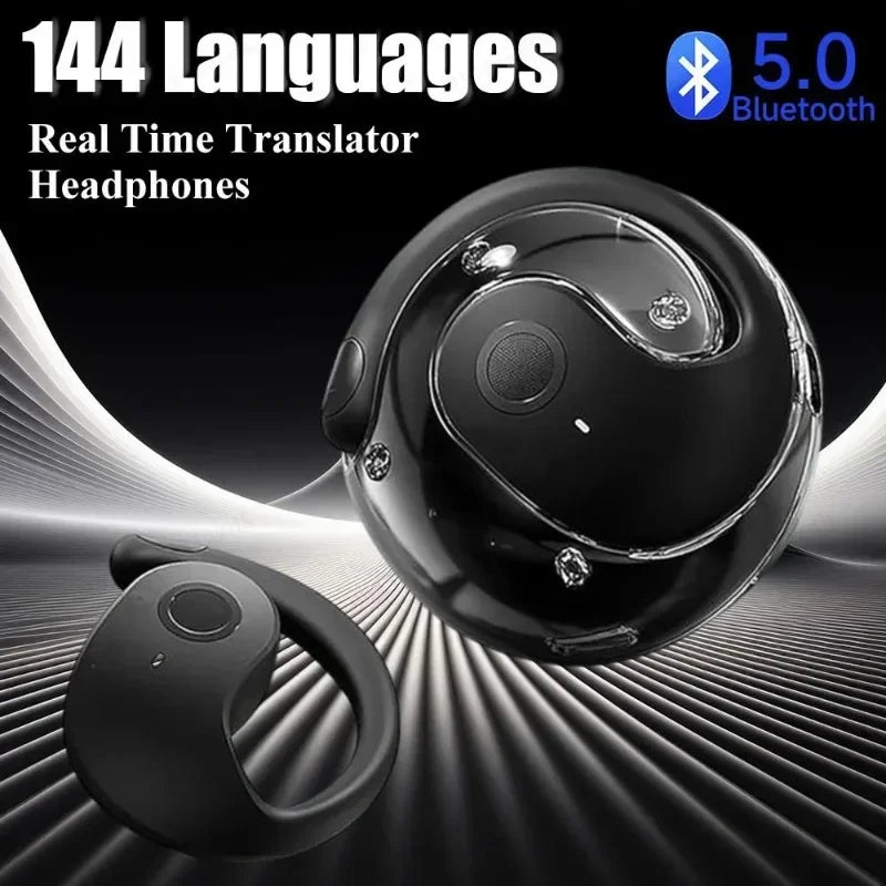 AI Translator fonesbluetooth Earbuds Real-Time Translators Headphones 144 Languages voice translator Wireless Bluetooth earphone