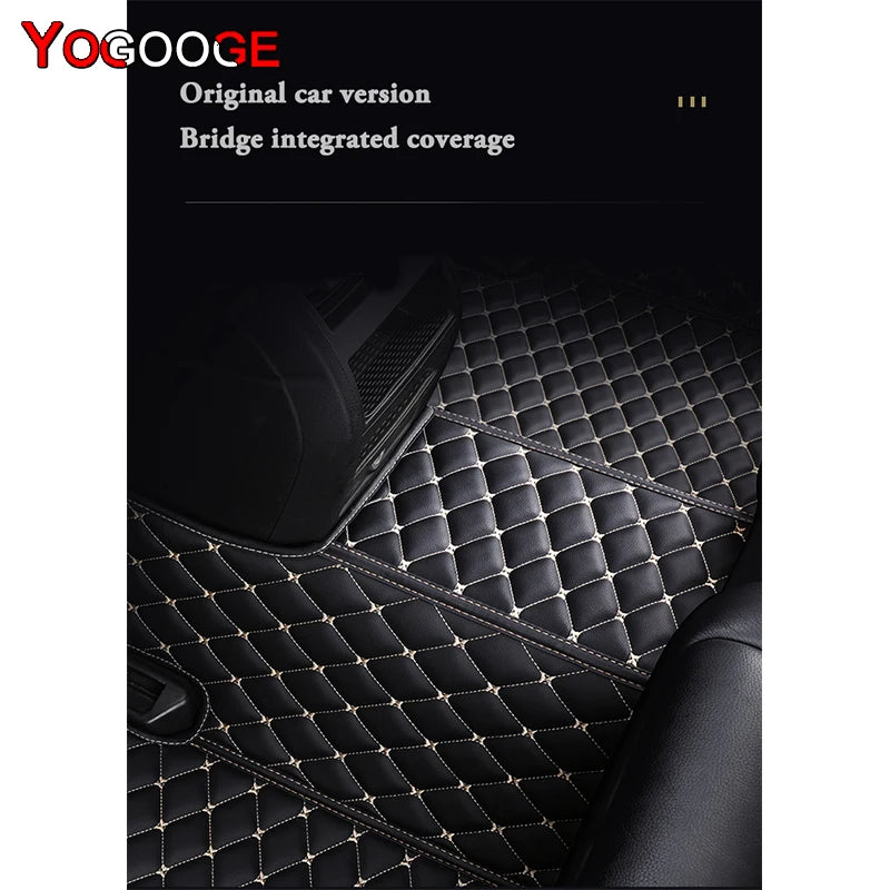 YOGOOGE Custom Car Floor Mats For Ssangyong Korando Auto Carpets Foot Coche Accessorie