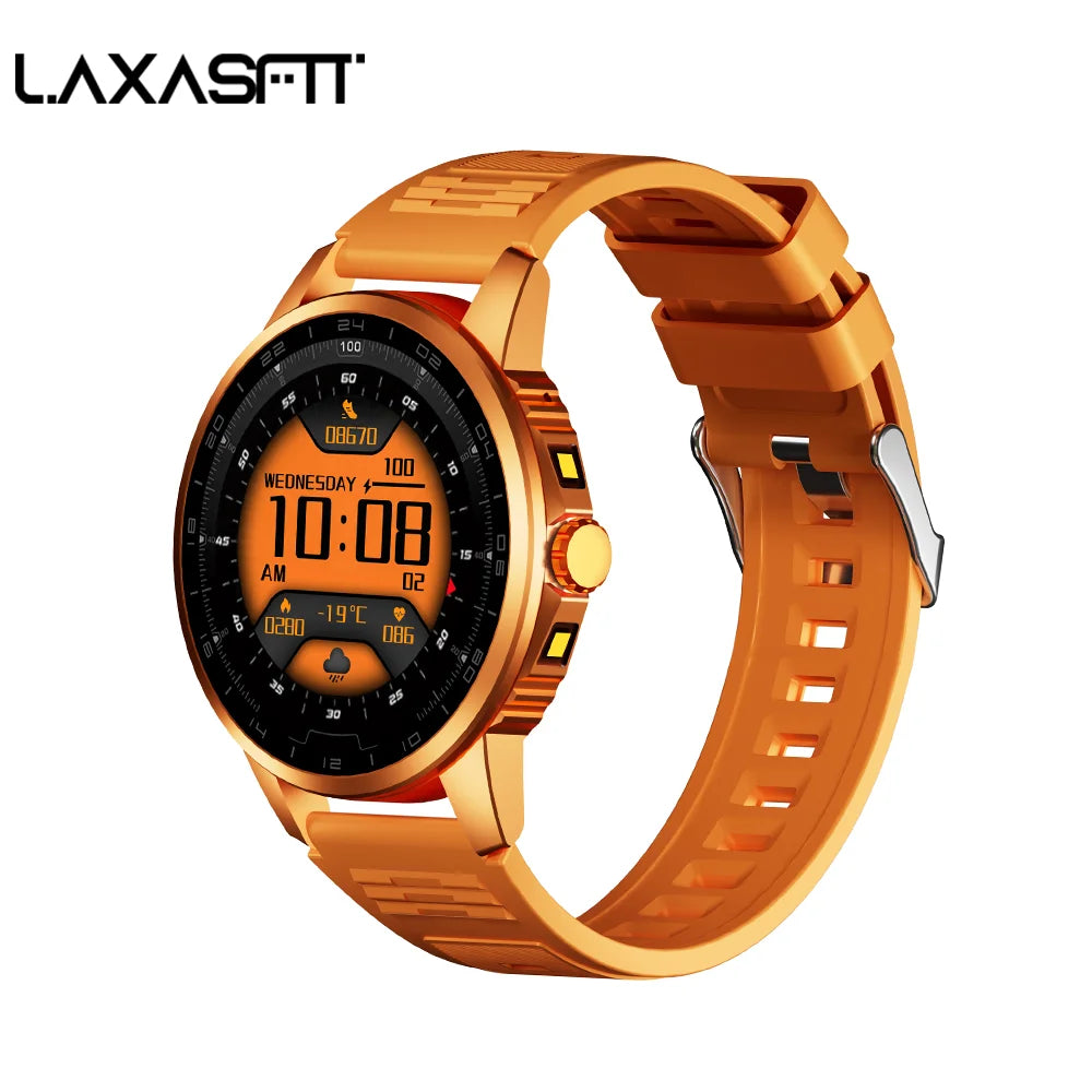 2026 Men's Smart Watch LED Outdoor Flashlight Bluetooth Call Multifunctional Sports Fitness Tracker Large Capacity Battery