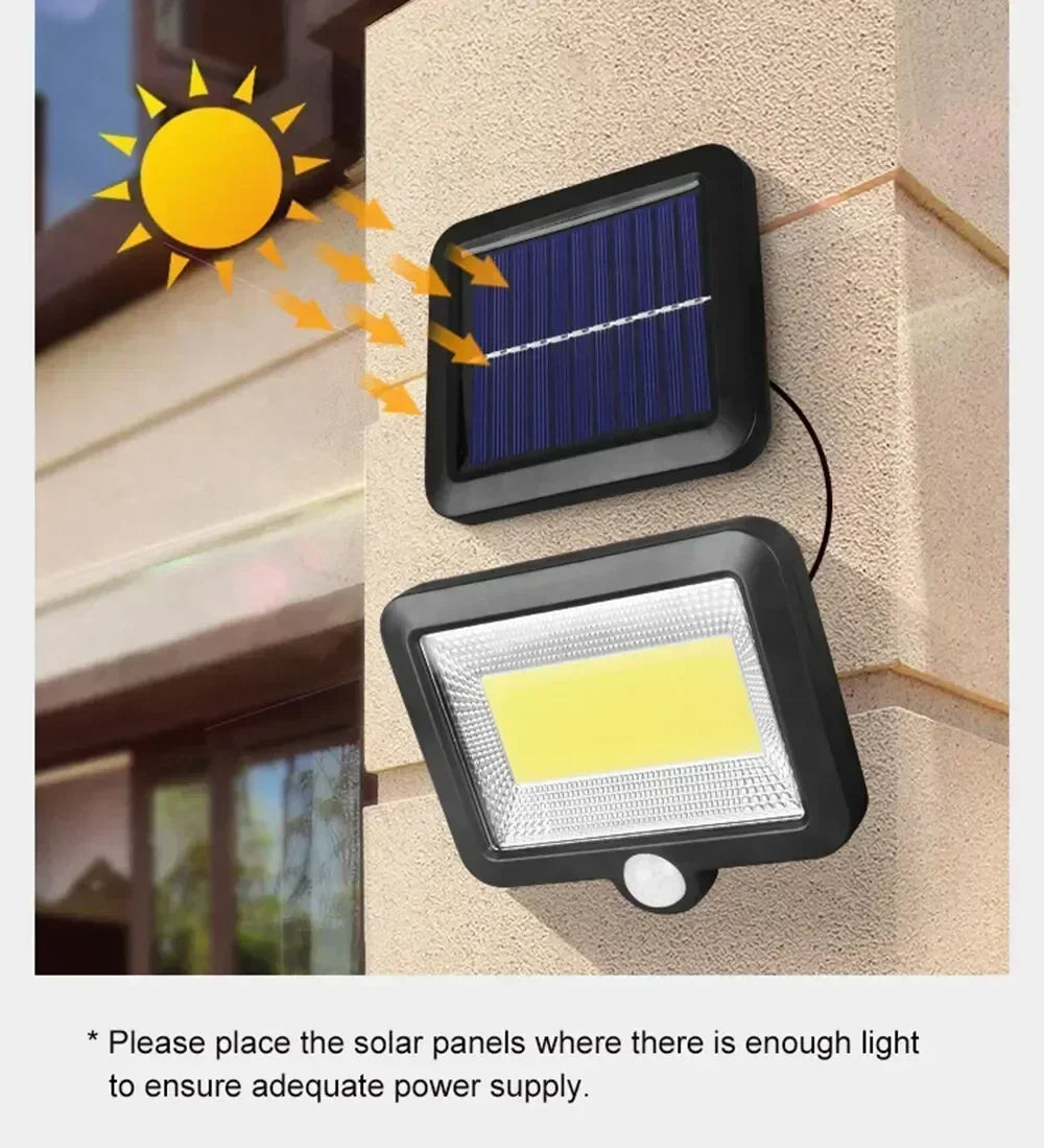 Super Bright Motion Sensor Solar Split Lights Garden Decoration 3 Modes Outdoor IP65 Waterproof Emergency Wall Courtyard Lamp