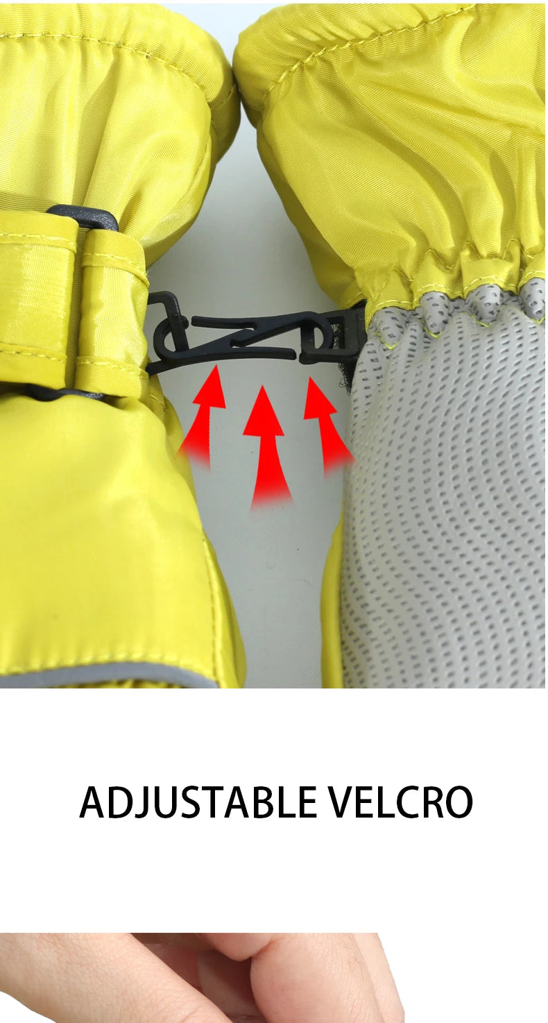 Men's AND WOMEN'S Professional Winter Warm Skiing Gloves, Warm Snow Gloves, Waterproof Motorcycle Gloves, Smile 506 Touch Screen