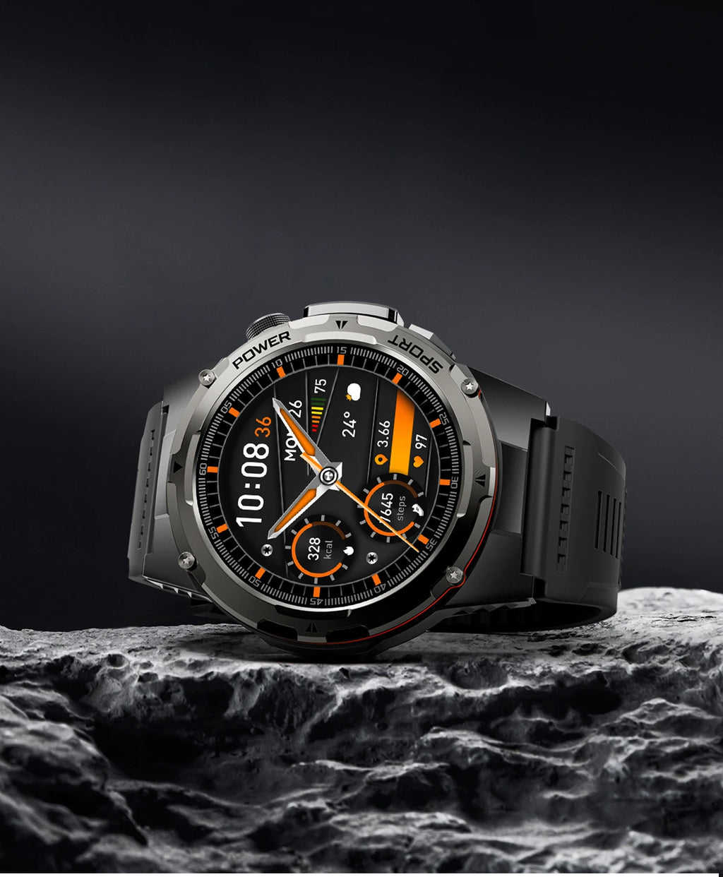 T-Rex 3 GPS Sports Waterproof Smart Watch Men 3ATM waterproof 500mAh Battery NFC Call 2026 New Military Smartwatch UV+Infrared