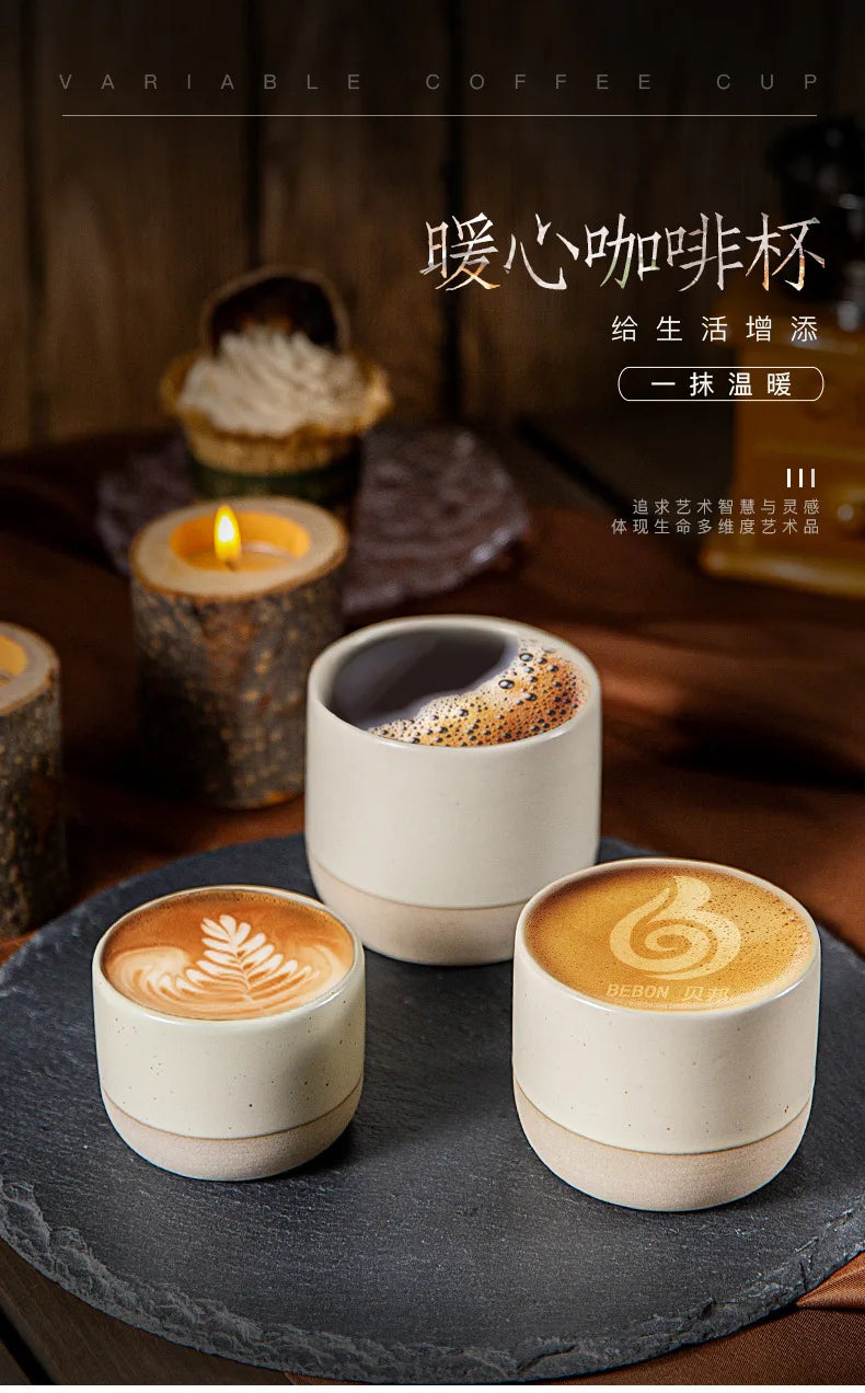 Vintage Coffee Mug 100ml 180ml 230ml ceramics Tea cup Japanese-style cafes Drinkware Stoneware Espresso for Restaurants Hotels
