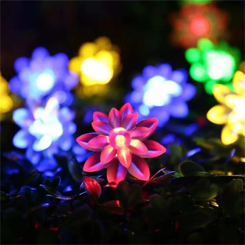 Led Solar Lamp Solar Garden Light Xmas Outdoor Decoration Lights Garden Butterfly Rose Decorative Light Outdoor Garland Lights